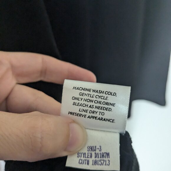 Eileen Fisher Jersey A-Line Shift Dress Black Size XS - Picture 7 of 7